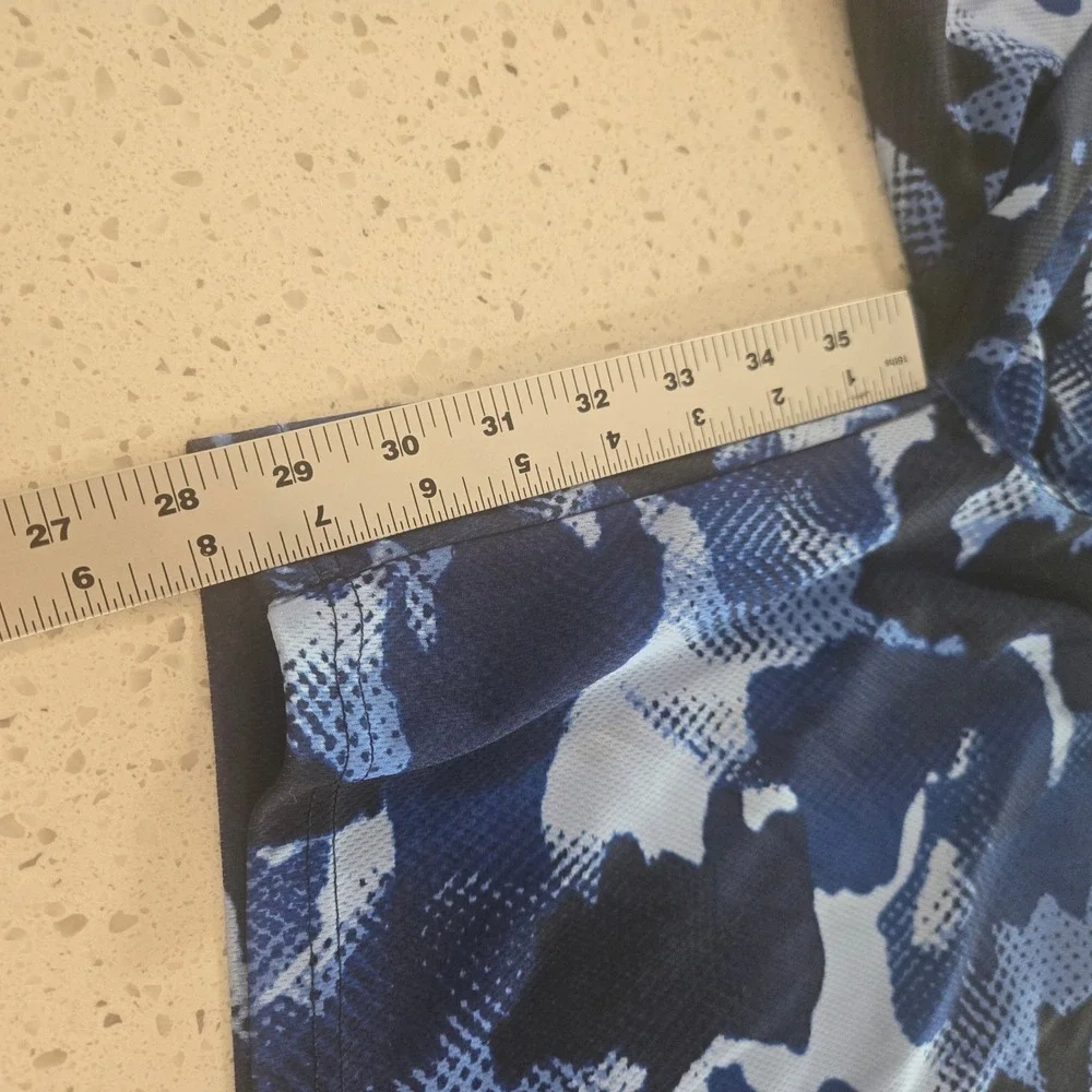 The Childrens Place Shorts Boys 16  XXL Blue Camo Active Mesh Drawstring